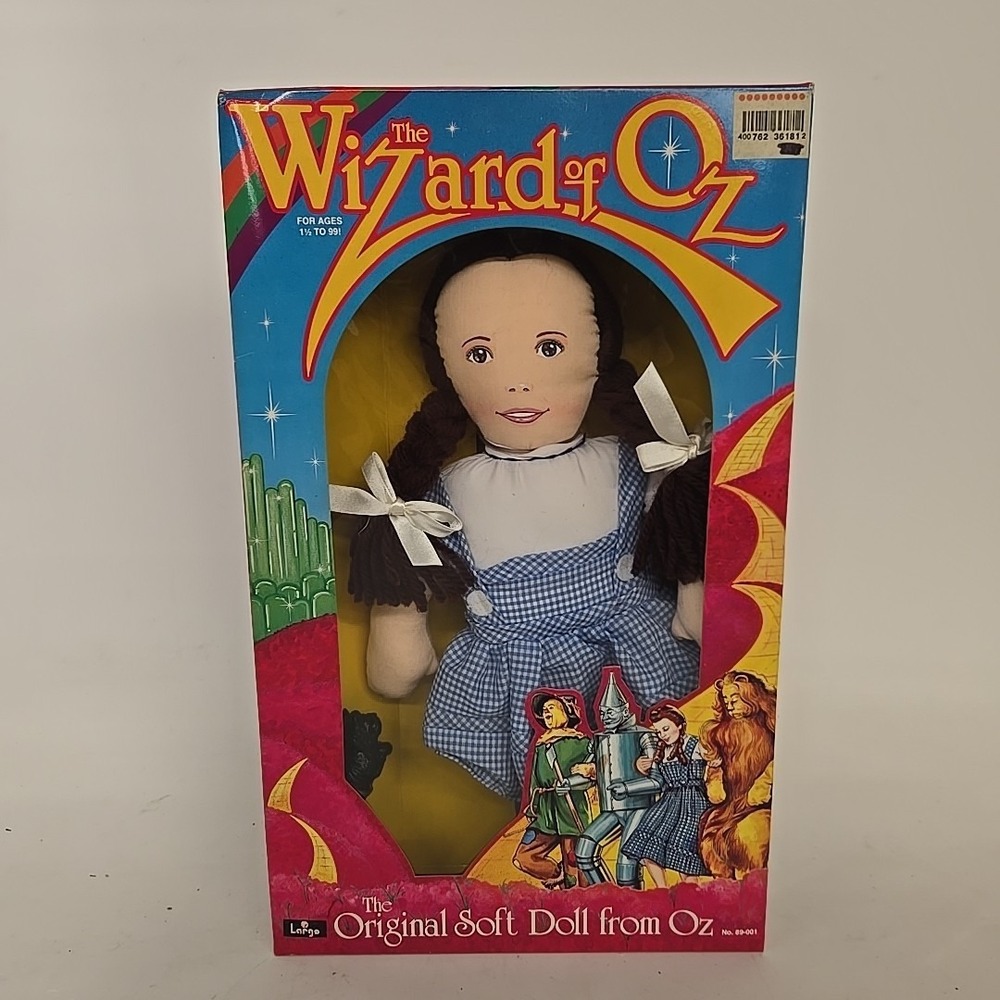 Dorothy Soft Doll‎ 1989 Wizard of Oz Vintage Largo Toys Turner Entertainment New